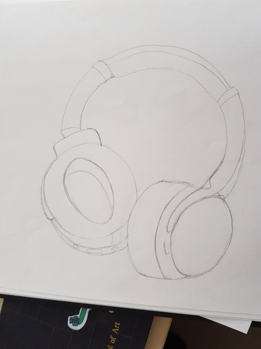 basic headphones drawing