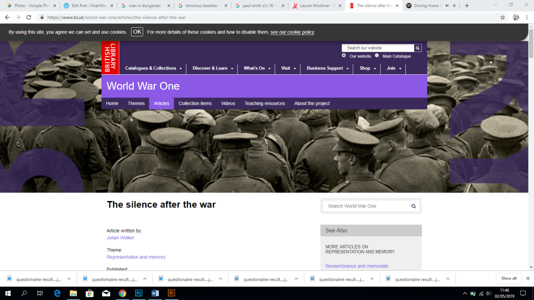 the silence after the war srenshot